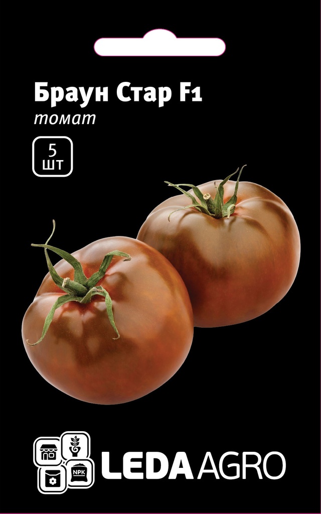 Браун Стар F1, темно-коричневий, 5 шт (ЛАН)