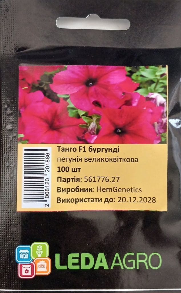 Танго F1, бургунді, 100 шт (ЛАН)