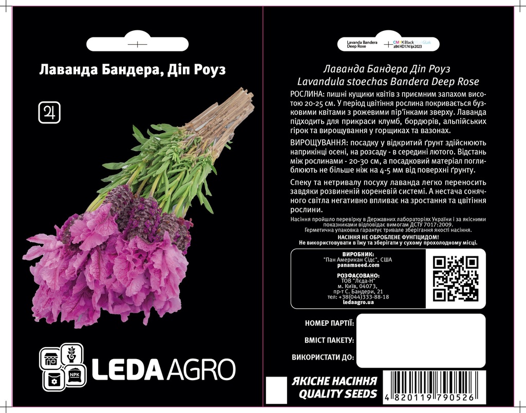 Лаванда Бандера, Діп Роуз 5 шт  (ЛАН)