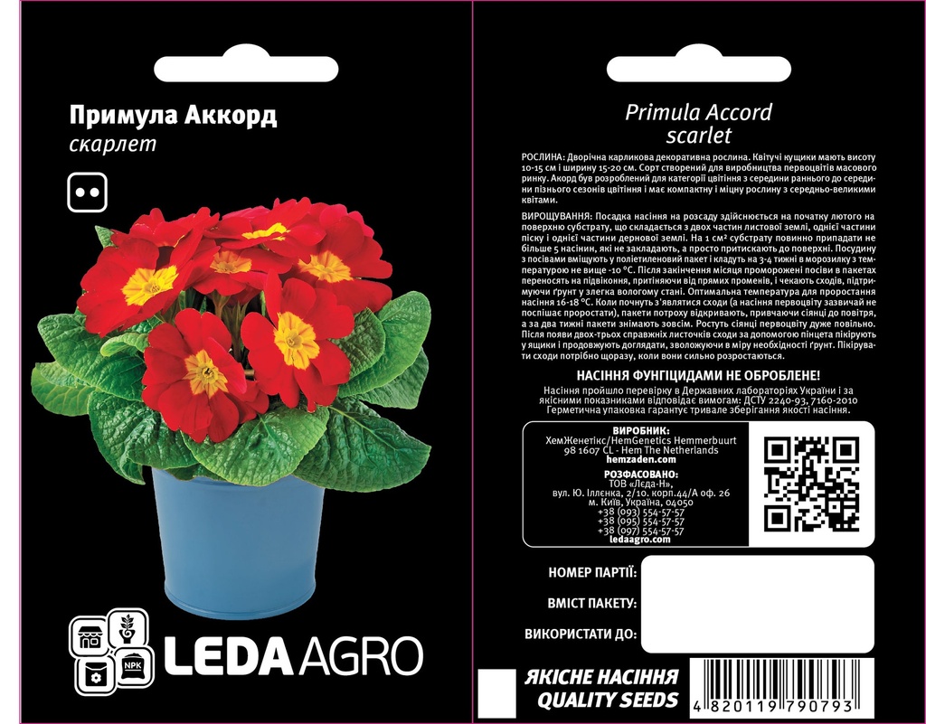 Акорд, скарлет примула 10 шт  (ЛАН)