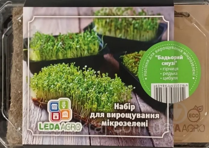 Бадьорий смузі М/З (гірчиця, редька, цибуля)