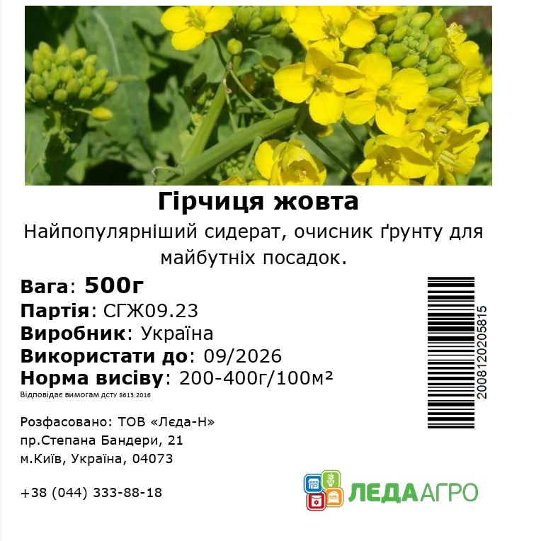 Гірчиця жовта, 500 г (ЛАН)